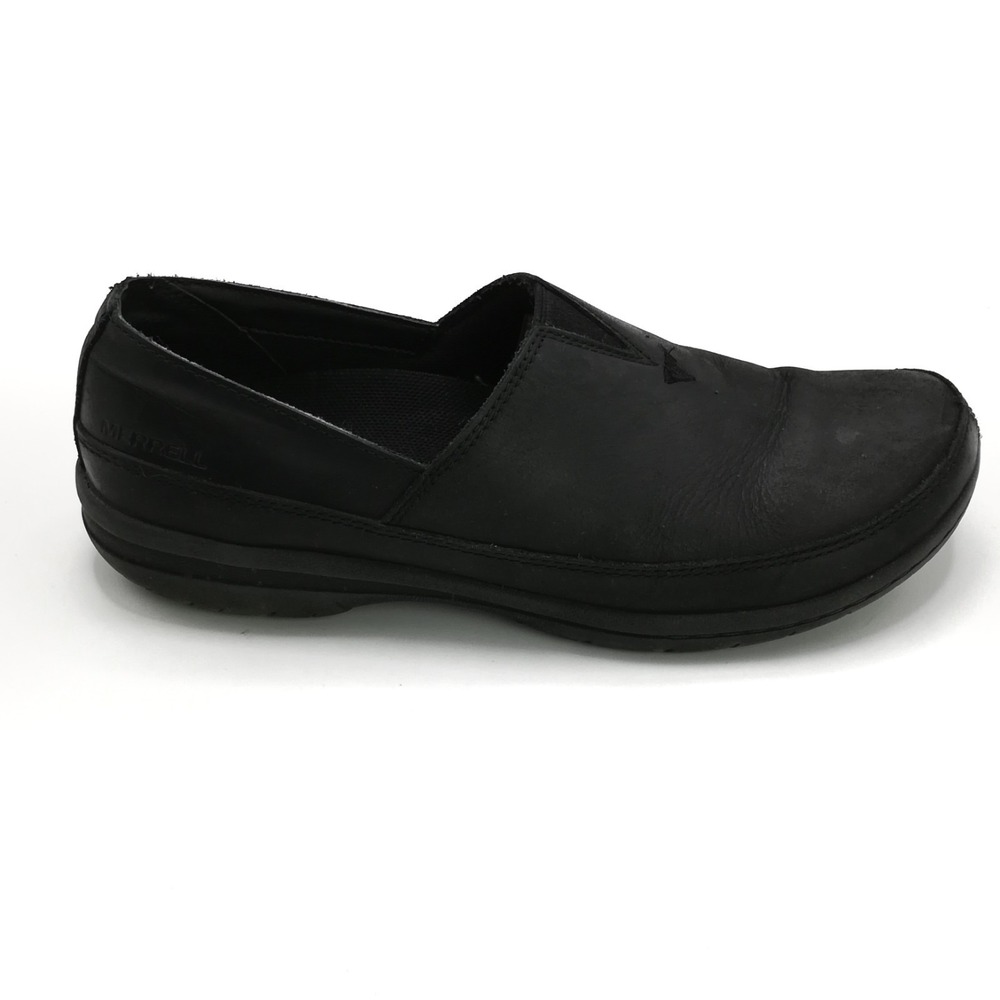 Merrell Shoes Womens Loafer Encore Kassie Moc Black Leather Slip On J94558‎ 6.5